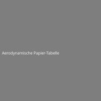 Aerodynamische Papier-Tabelle