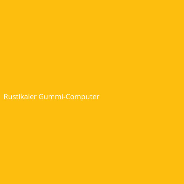 Rustikaler Gummi-Computer