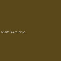 Leichte Papier-Lampe