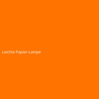 Leichte Papier-Lampe