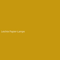 Leichte Papier-Lampe