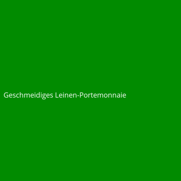 Geschmeidiges Leinen-Portemonnaie