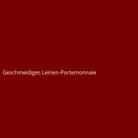 Geschmeidiges Leinen-Portemonnaie
